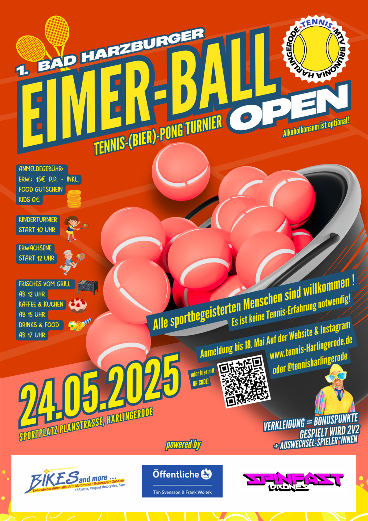 Eimer Ball mit Sponsor Test